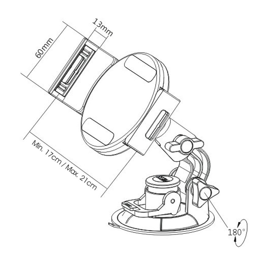 Soporte Universal iPad / Tablet, Jd Spt-v1, Ajuste En Vidrio