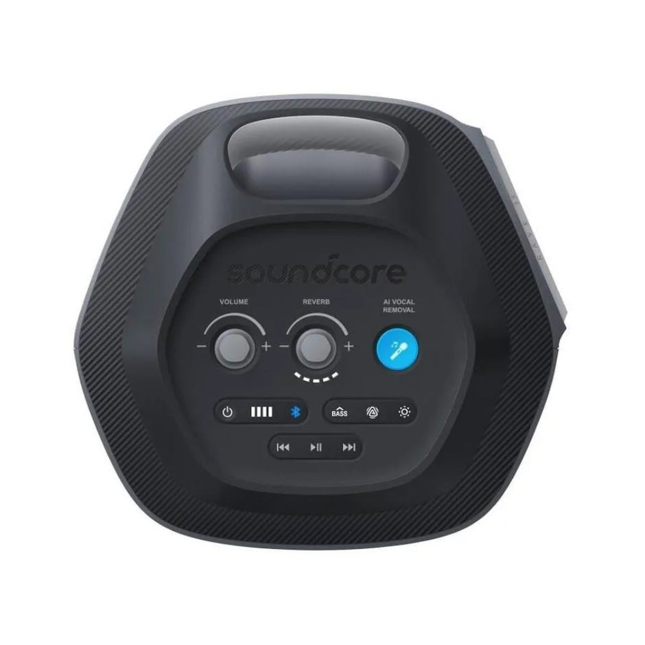 Parlante Bluetooth Portátil Soundcore Rave 3S para Fiestas Luces LED Karaoke IA 2 Mics Sonido 200W