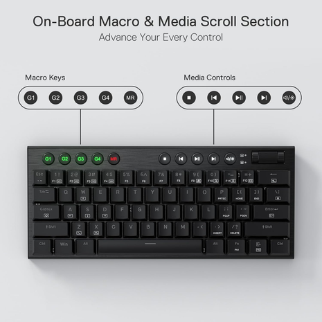 Teclado Mecanico Redragon Horus Mini K632-rgb 60%