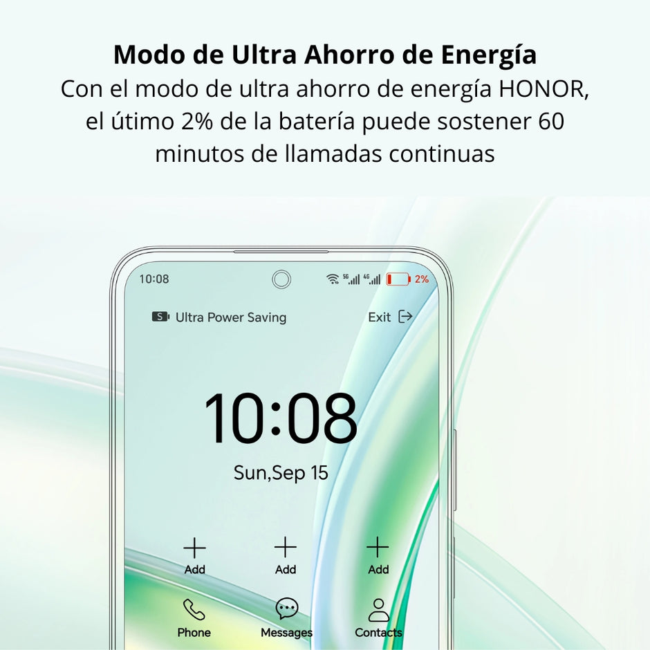 Celular Honor 200 Smart 5G Dual SIM Pantalla 6.8” 120Hz 256GB/16GB(8+8) 50MP SGS IP64 5200mAh/35W - Verde