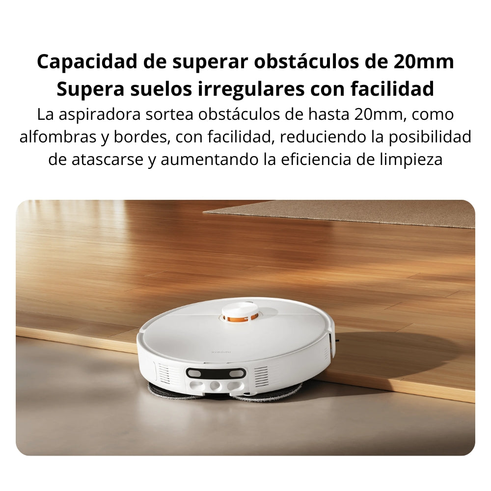 Aspiradora Robot Xiaomi H50 10000Pa Trapeado 180rpm Cepillo Lateral Anti-Enredos Base Autovaciado 5200mAh