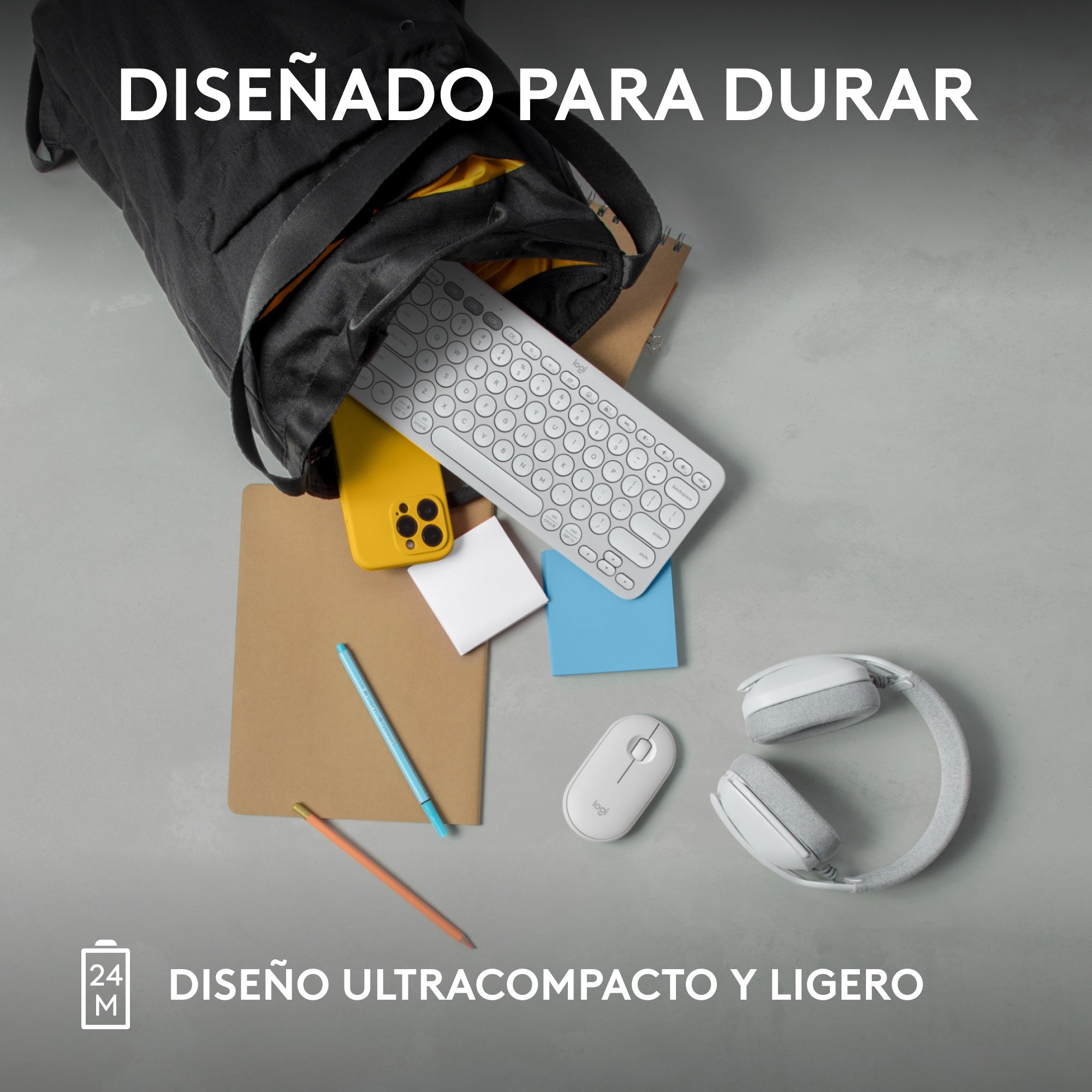 Mouse Bluetooth Multidispositivo Logitech Pebble 2 M350s, Blanco