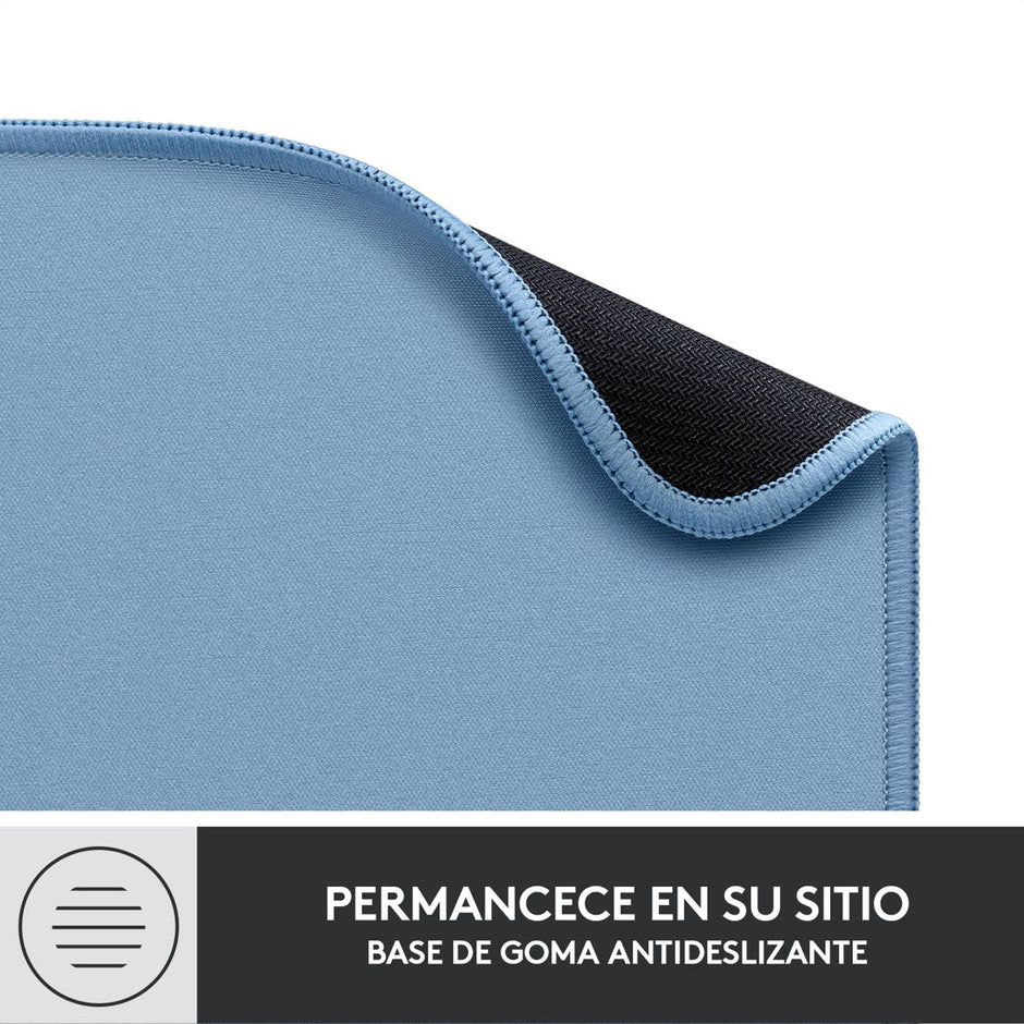 Mouse Pad Logitech Studio Series Superficie Suave Repelente Líquidos Base Goma 23x20cm - Azul