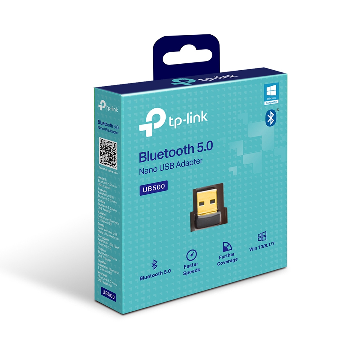 Adaptador Nano USB Bluetooth Versión 5.0, TP-Link UB500