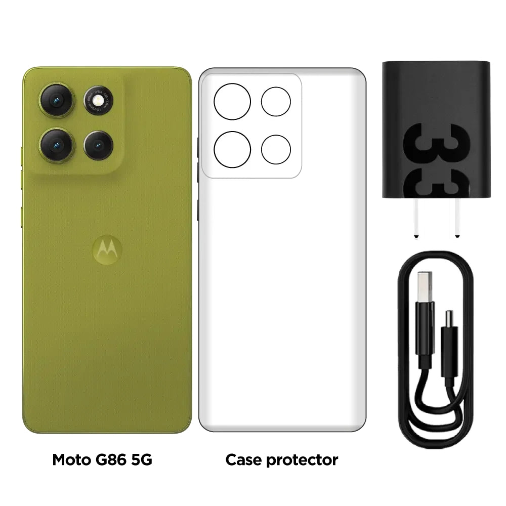 Celular Motorola G86 Power SIM+eSIM 5G, 6.67'' 256GB/8GB IP68/IP69 6720mAh/30W, Verde