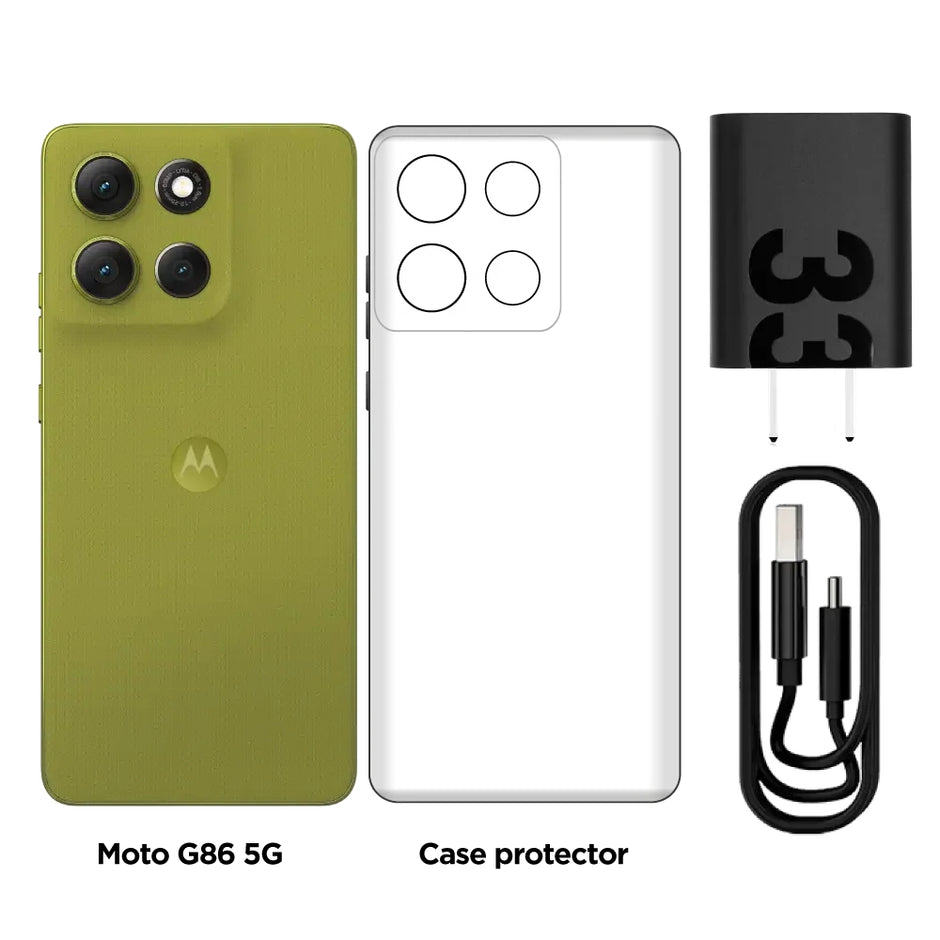 Celular Motorola G86 Power SIM+eSIM 5G, 6.67'' 256GB/8GB IP68/IP69 6720mAh/30W, Verde