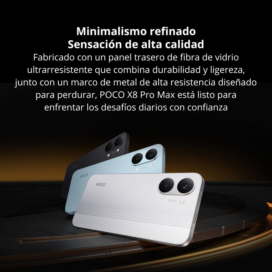 Celular Xiaomi POCO X8 Pro Max 5G Dual SIM AMOLED 6.83” 512GB/12GB 50MP OIS 8500mAh/100W IP68 - Negro