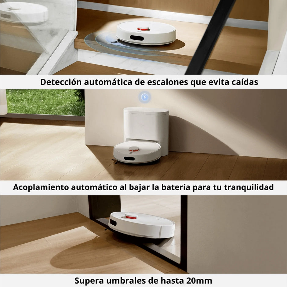 Aspiradora y Trapeadora Inteligente Xiaomi Robot Vacuum H40 con Estación, 10000Pa, 5200mAh