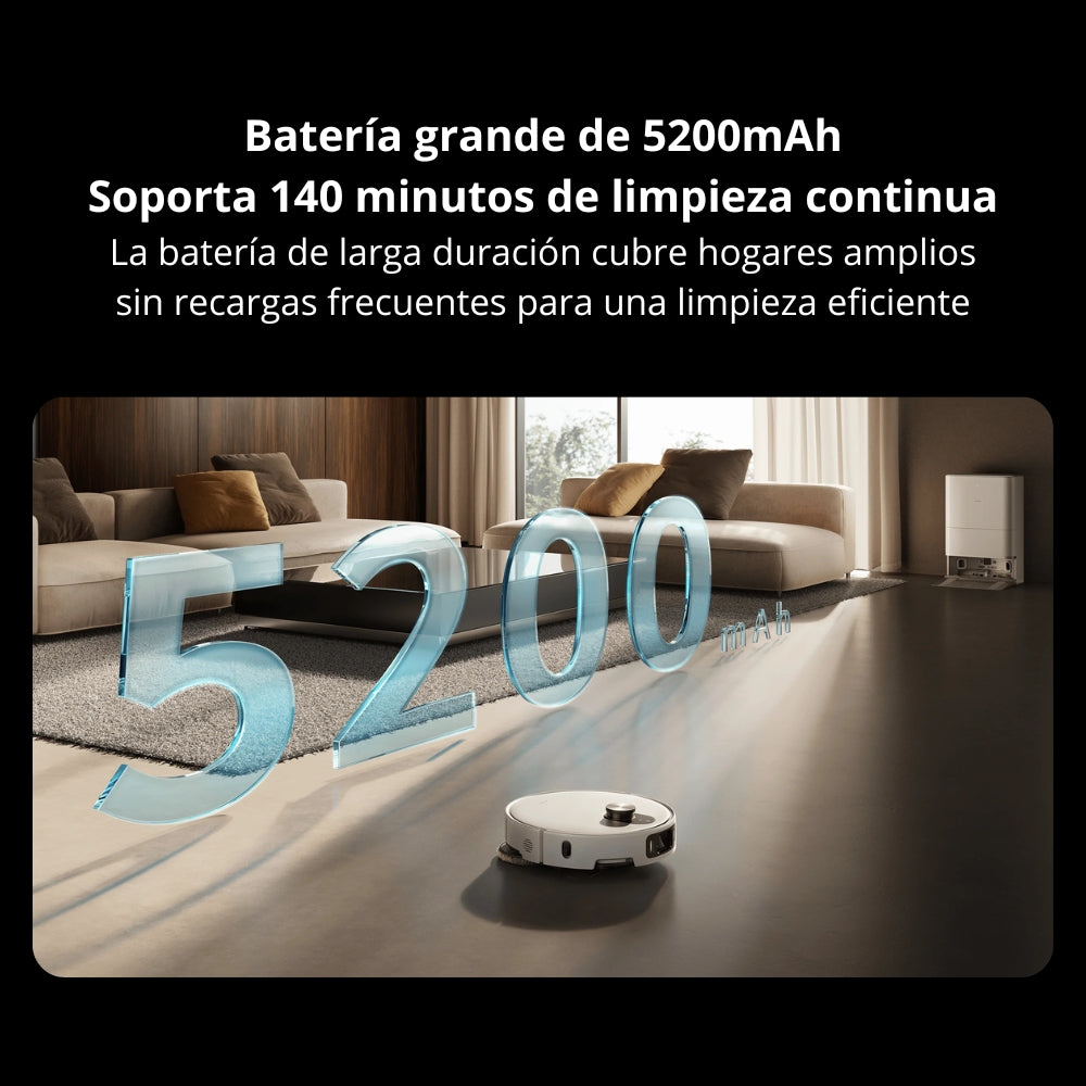 Aspiradora Robot Xiaomi Vacuum 5 Pro 20000Pa Base Omni Cámaras IA Mopa Extensible Radar dToF Retráctil