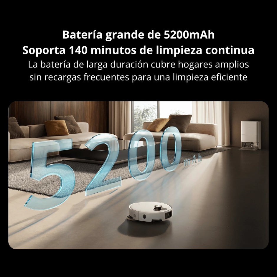Aspiradora Robot Xiaomi Vacuum 5 Pro 20000Pa Base Omni Cámaras IA Mopa Extensible Radar dToF Retráctil