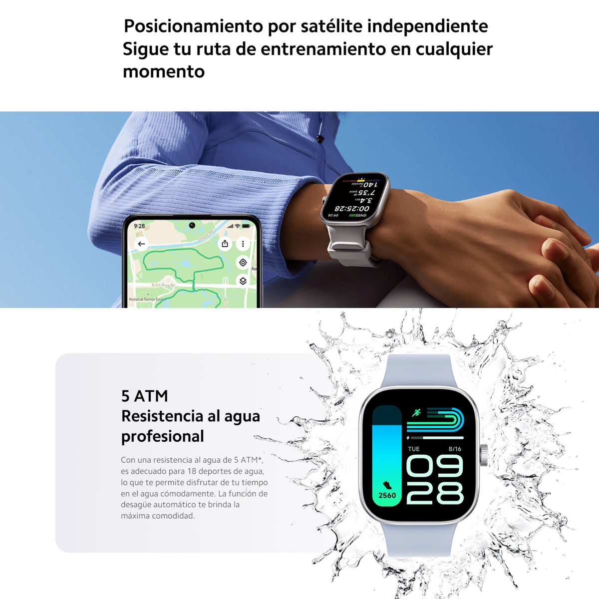 Reloj Inteligente Smartwatch Xiaomi Redmi Watch 4  AMOLED 1.97” Marco Aluminio GPS Llamadas 5ATM - Negro