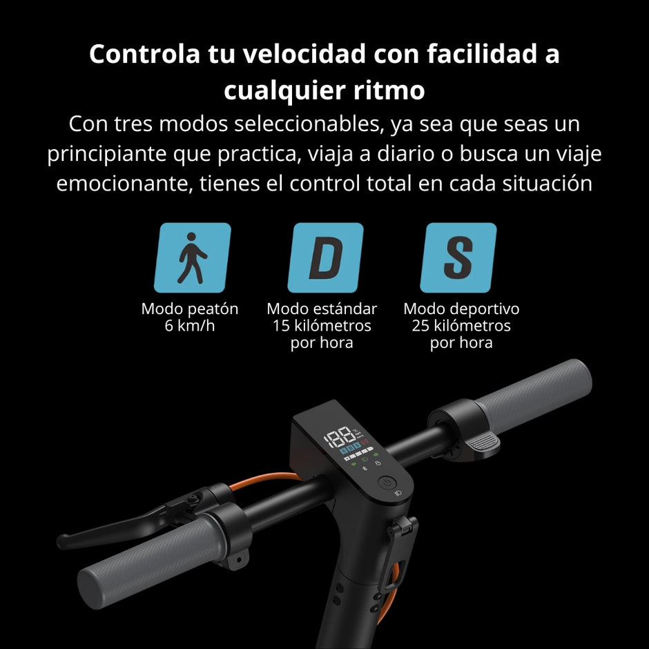 Patineta Eléctrica Xiaomi Scooter 6 Lite Llantas 10” Max 500W Alcance 25km Suspensión Frontal E-ABS IPX4