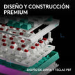 Teclado Gamer Mecanico Logitech G512 X 75 Switch Tactil + Reposamuñecas Logitech Palm Rest - Blanco