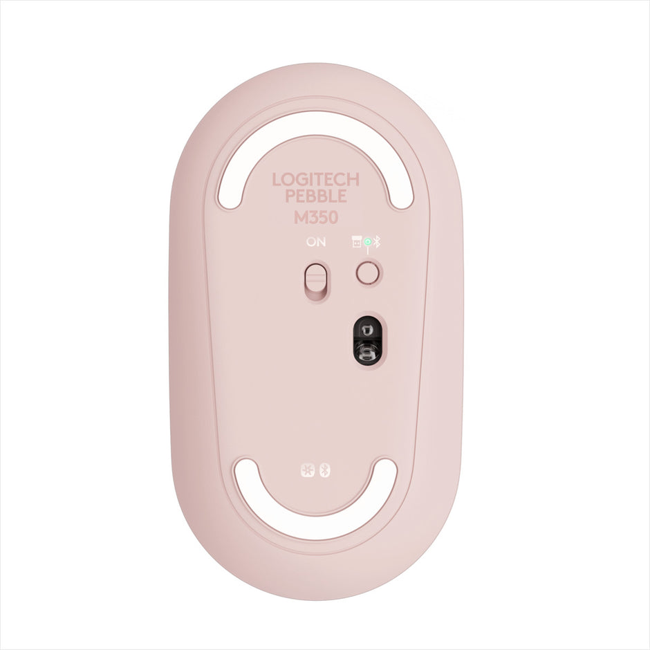 Mouse Inalámbrico Multdispositivo Bluetooth Logitech Pebble M350 - Rosa