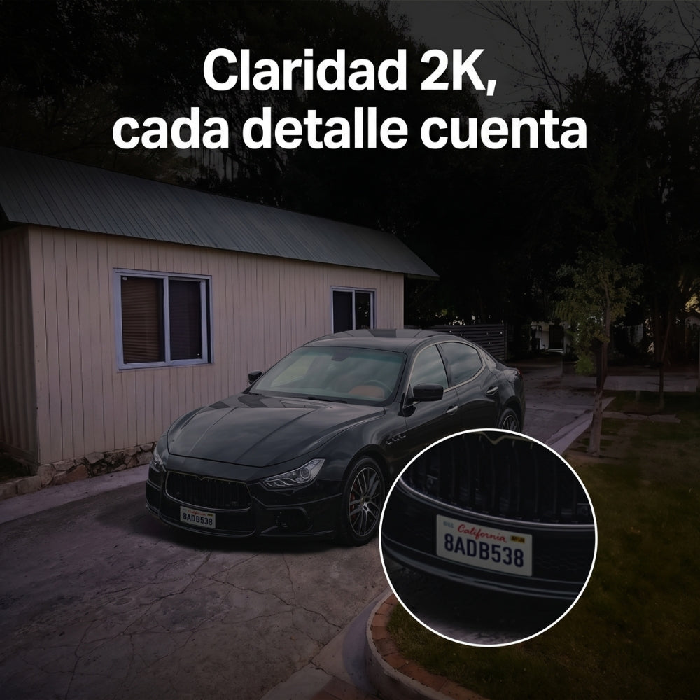 Cámara de Seguridad Wi-Fi Panel Solar TP-Link Tapo C615F KIT 2K Seguimiento IA 360 Foco 800 Lúmenes IP65