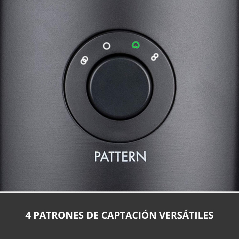 Micrófono Profesional USB Multipatrón Logitech Blue Yeti X Streaming/Gaming VO!CE 24-bit/48kHz - Negro