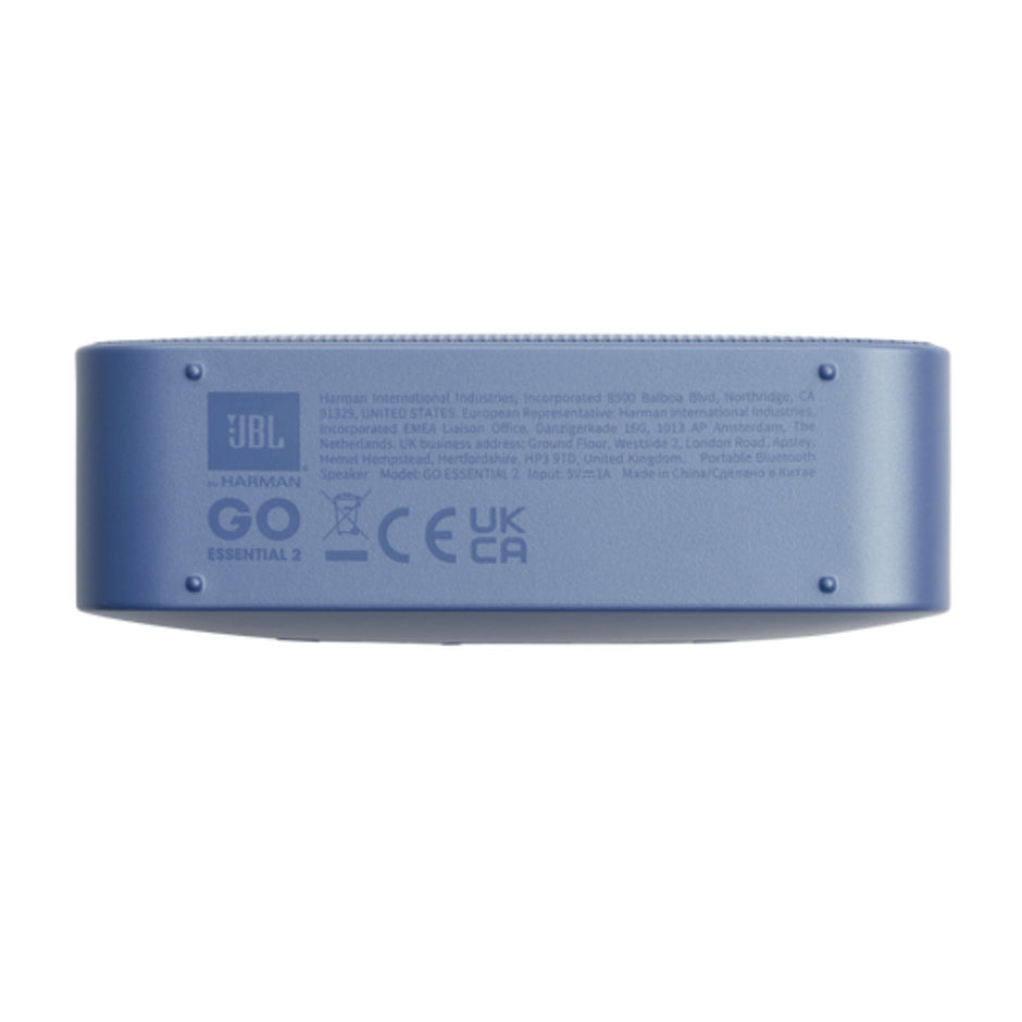 Parlante Inalámbrico JBL Go Essential 2 Bluetooth 4.2 Hasta 5h Batería IP67 Resistente Azul
