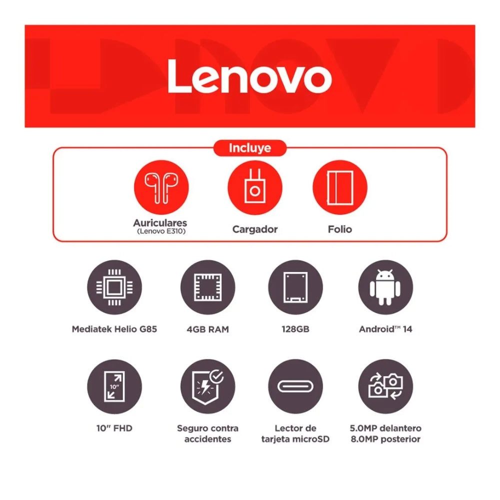 Tablet Lenovo Tab Pantalla IPS 10.1