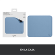 Mouse Pad Logitech Studio Series Superficie Suave Repelente Líquidos Base Goma 23x20cm - Azul