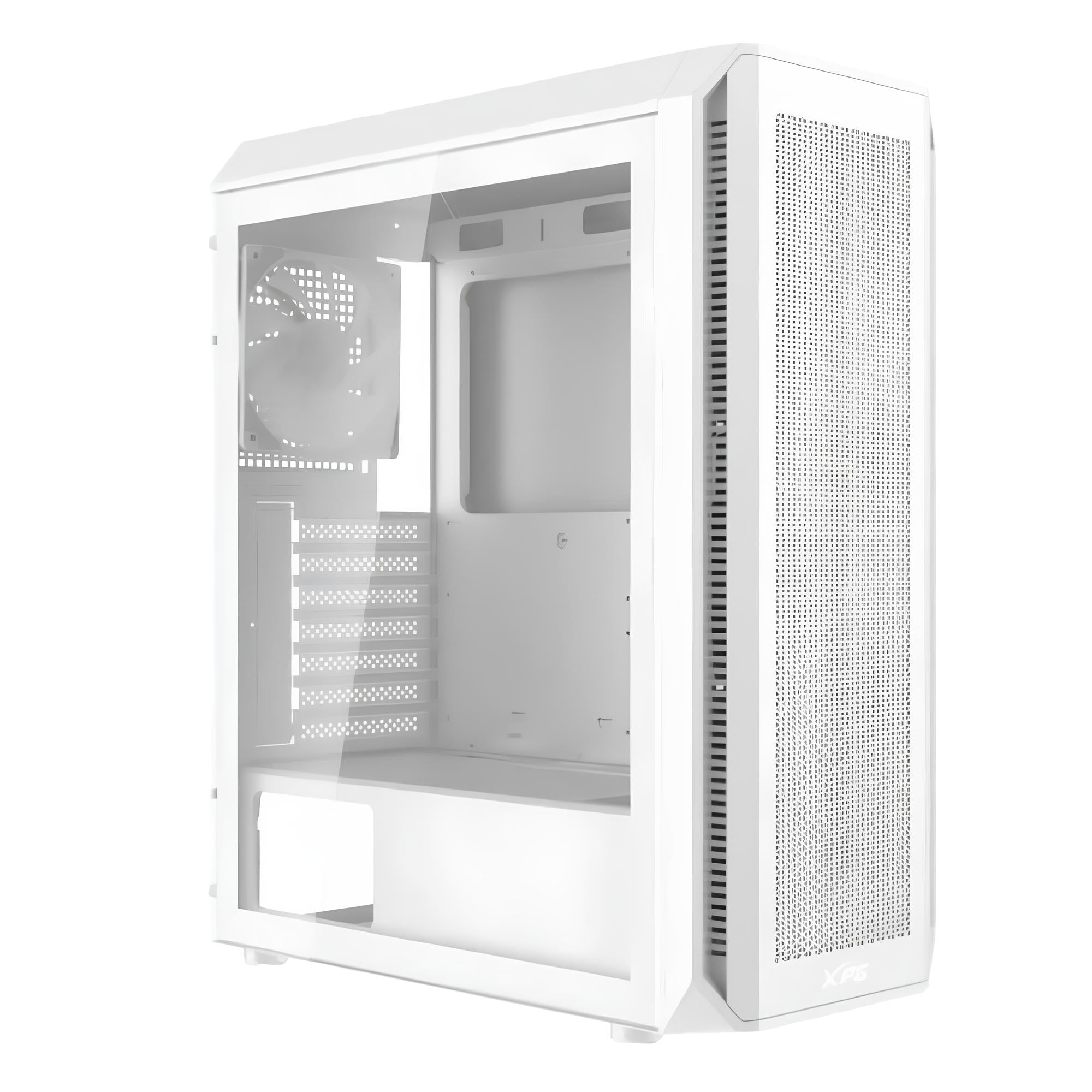 Gabinete PC Gamer XPG Valor Air Plus ATX RGB 4 Fans ARGB Compatible con ATX, Micro-ATX, ITX - Blanco