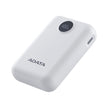Power Bank Adata C100 Patalla Digital 10000mah 20W USB-C/USB-A y Carga Rápida QC/PD - Blanco