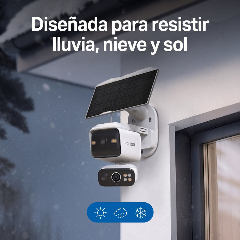 Cámara de Seguridad Wi-Fi TP-Link Tapo C645D Kit Doble Lente 2K Pan/Tilt 360° Solar Batería 10000mAh IP65