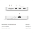 Hub USB-C Belkin INC011btWH 6 en 1 con Ethernet Gigabit, SD, microSD y USB 10Gbps Blanco