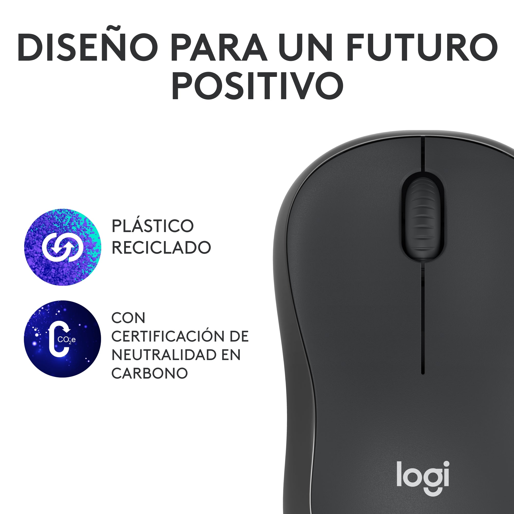 Logitech M240 Silent Ratón Bluetooth Inalámbrico 90% Más Silencioso Compacto y Cómodo - Negro