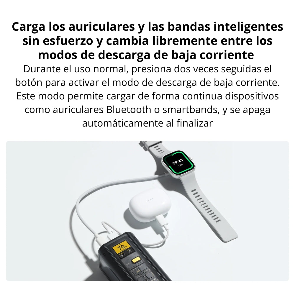 Power Bank Xiaomi 25000mAh 212W HyperCharge USB-C 140W PD 3.1 USB-A 120W Carga Rápida y Pantalla Digital - Negro