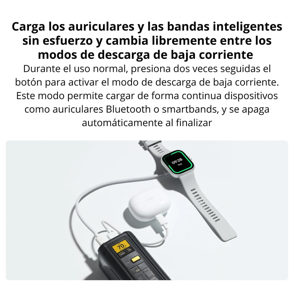 Power Bank Xiaomi 25000mAh 212W HyperCharge USB-C 140W PD 3.1 USB-A 120W Carga Rápida y Pantalla Digital - Negro