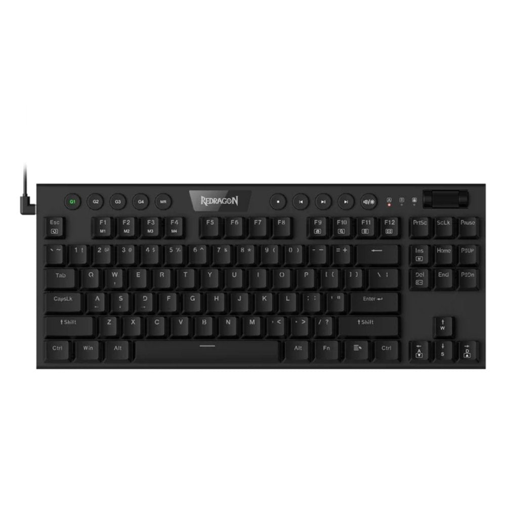 Teclado Gamer Mecanico Redragon Horus TKL Alambrico Bajo Perfil Switch Red - Negro