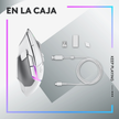 Mouse Gamer Inalámbrico Logitech G502 X PLUS RGB HERO 25K DPI 13 Botones - Blanco