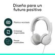 Audífonos Diadema Profesional Logitech Zone Wireless 2 ES Bluetooth ANC Híbrida Adaptativa - Blanco Crudo