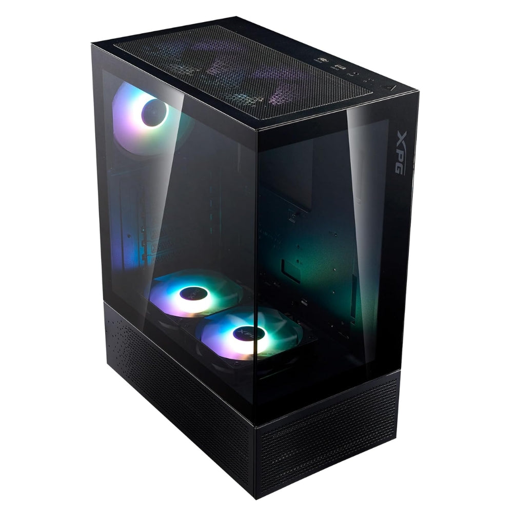 Gabinete PC Gamer XPG Invader X Mini ATX RGB 5 Fans ARGB, Compatible con ATX, Micro-ATX, ITX, USB-C