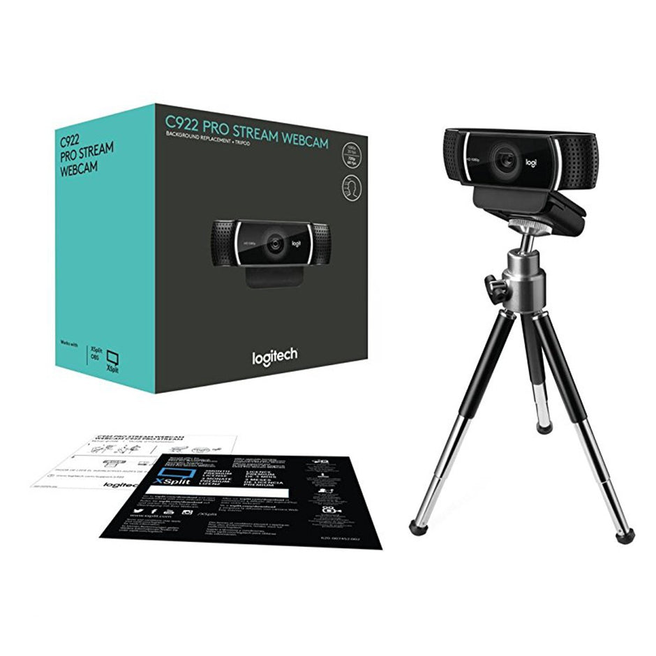 Cámara Web Logitech C922 Pro Stream Webcam 1080p Con Trípode