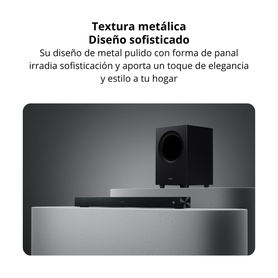 Barra de Sonido Xiaomi Soundbar Pro 2.1ch Bluetooth con Subwoofer Inalámbrico y Dolby Audio