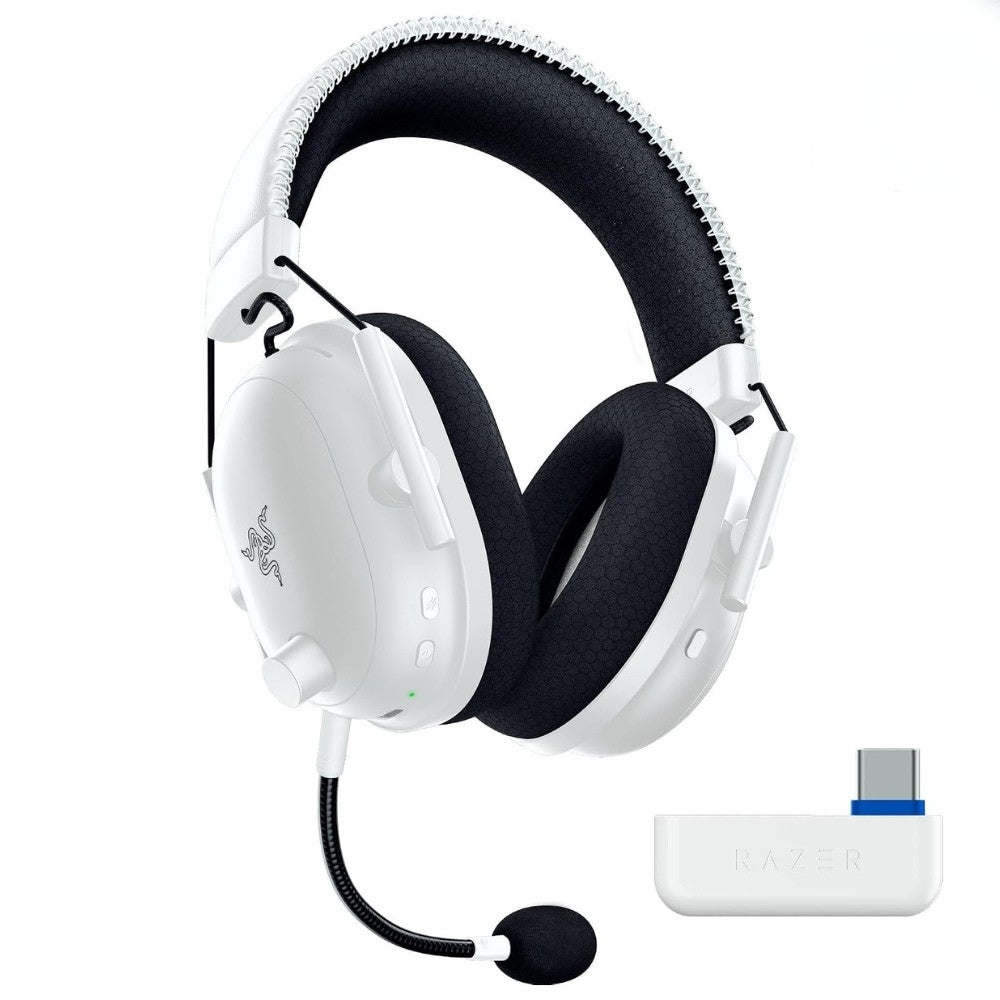 Audifonos Gamer Razer Blackshark V2 Pro  inalámbricos HyperSpeed Wireless de 2,4 GHz y Bluetooth 5.2. Edicion Play Station - Blanco