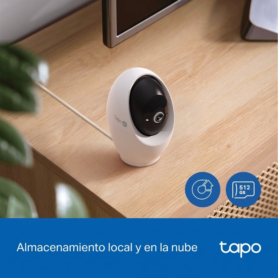 Cámara de Seguridad TP-Link Tapo C260 Ultra HD 4K 8MP Visión 360° Detección inteligente con IA Zoom 18X