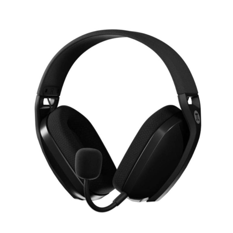 Diadema Gamer Primus Arcus 360BT PBH‑360 con Bluetooth 5.3 y 2.4GHz, Micrófono Desmontable Pro Negro