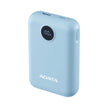 Power Bank Adata C100 Patalla Digital 10000mah 20W USB-C/USB-A y Carga Rápida QC/PD - Azul