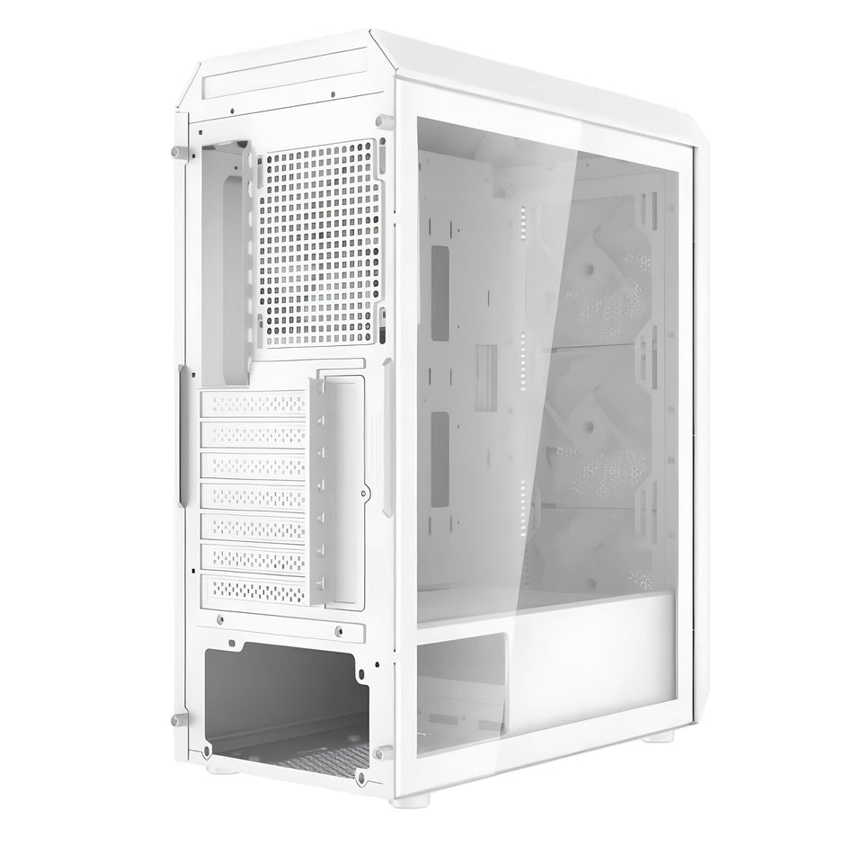 Gabinete PC Gamer XPG Valor Air Plus ATX RGB 4 Fans ARGB Compatible con ATX, Micro-ATX, ITX - Blanco