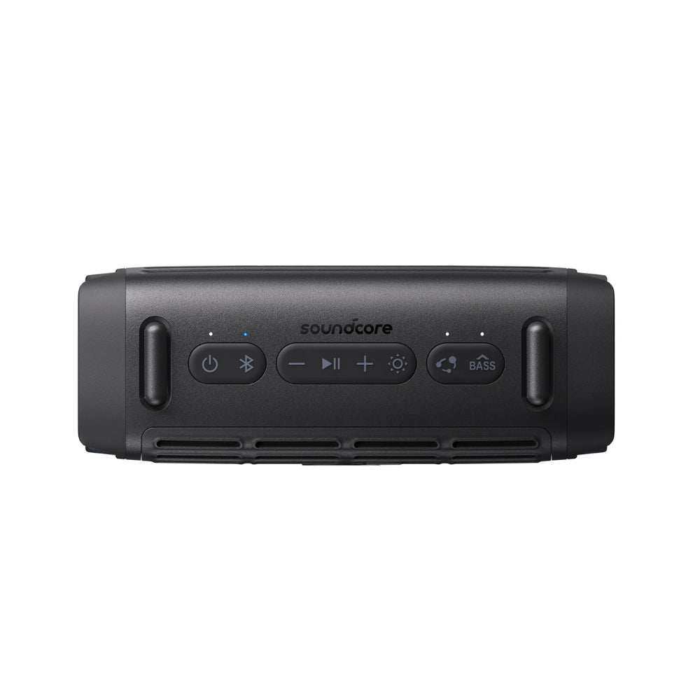 Parlante Bluetooth Soundcore Boom 3i Protección IP68 Polvo y Agua Mar 50W RMS Batería 16h Luces LED App