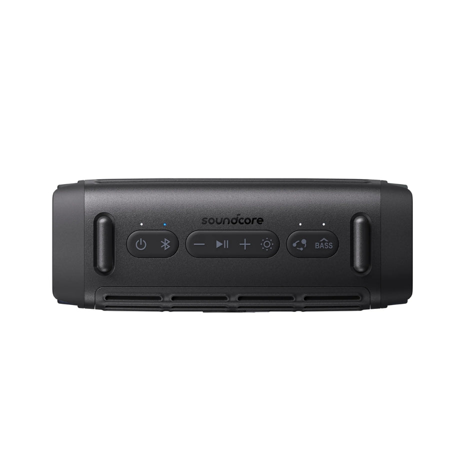 Parlante Bluetooth Soundcore Boom 3i Protección IP68 Polvo y Agua Mar 50W RMS Batería 16h Luces LED App