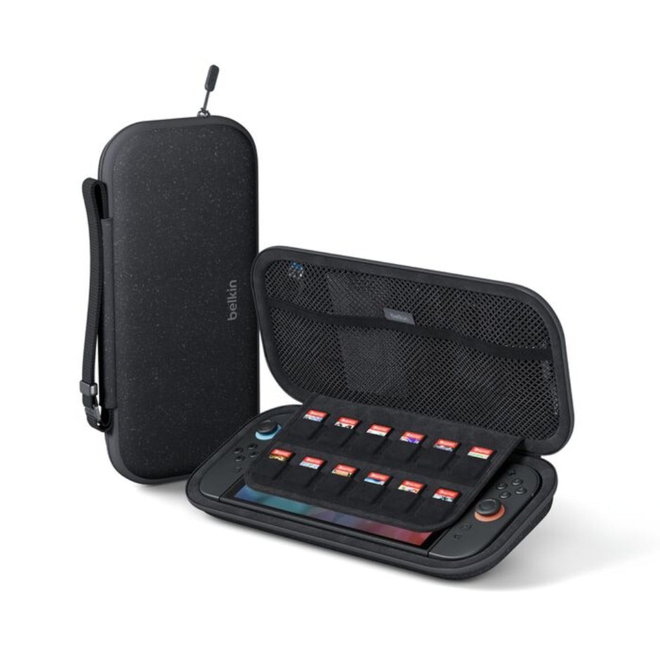 Estuche para Nintendo Switch 2 Belkin ENA002FQCH Compartimento Porta Tarjetas de 12 Juegos y Airtag