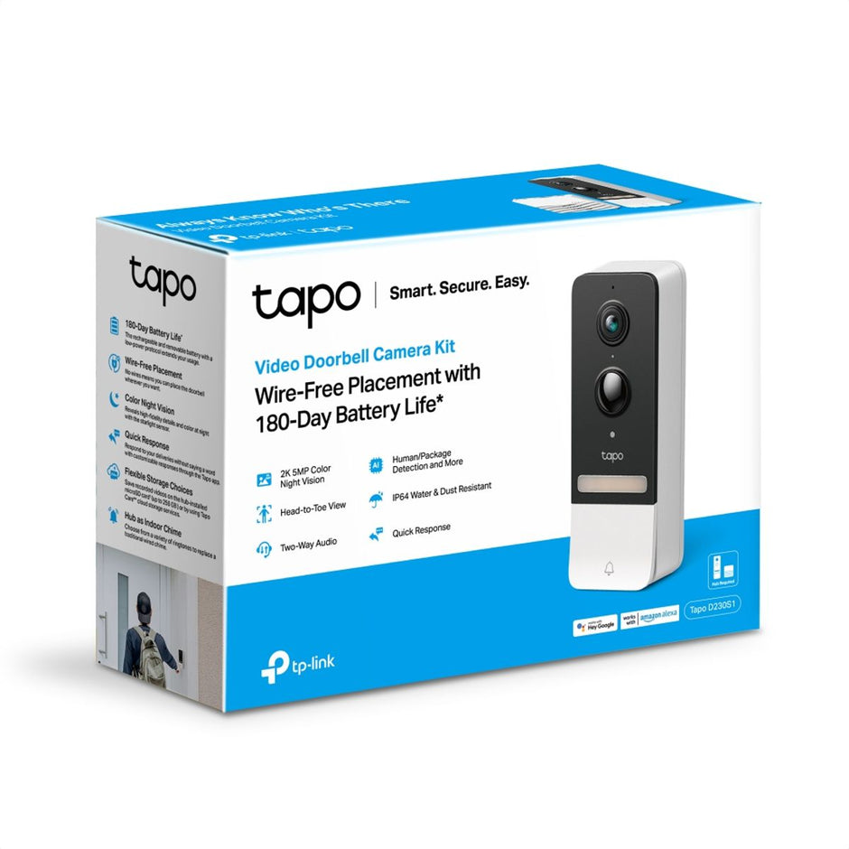 Cámara De Video Con Timbre Inteligente TP-Link Tapo D230S1