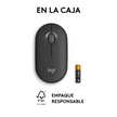 Mouse Bluetooth Multidispositivo Logitech Pebble 2 M350s, Negro