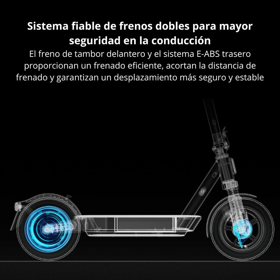 Patineta Eléctrica Xiaomi Scooter 5 Plus + Silla Llantas 12” Max 900W Alcance 60km Suspensión E-ABS IPX5