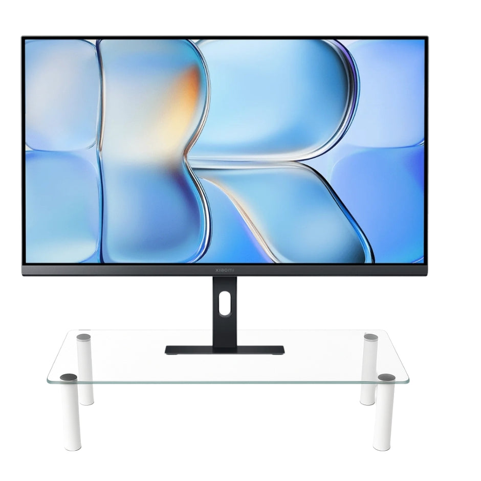 Combo Monitor Xiaomi A27i 27” IPS Full HD 144Hz + Base Elevadora de Vidrio Templado Techgo BMA-11