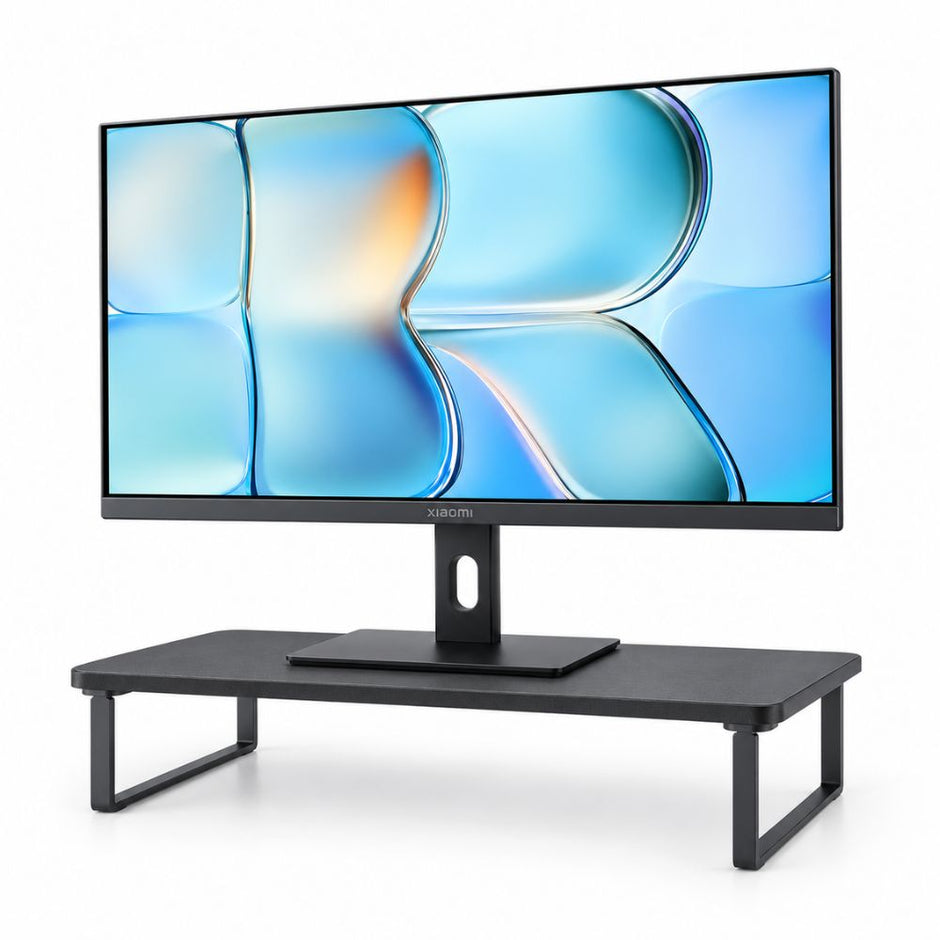 Combo Monitor Xiaomi A27i 2026 IPS 27” FHD 144Hz + Base Elevadora Techgo TDB MDF para Monitor 13-32” hasta 20kg