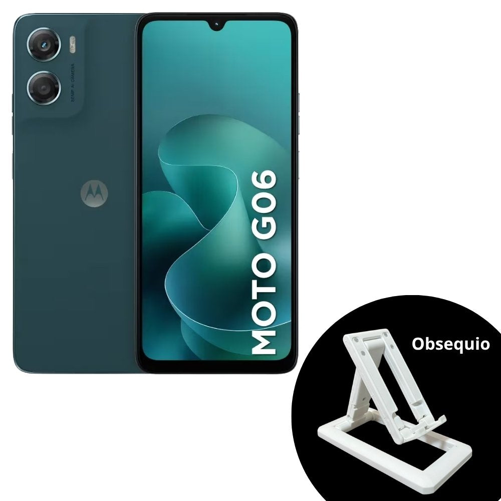 Celular Motorola Moto G06 Dual SIM 6.9” 120Hz 128GB/4GB+8GB RAM Boost 50MP AI IP64 5200mAh - Azul